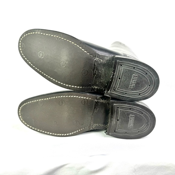 BOULET VINTAGE BLACK RIDING BOOT EQUESTRIAN BOOT TALL BOOT BELOW THE KNEE SIZE 6 - Picture 11 of 15